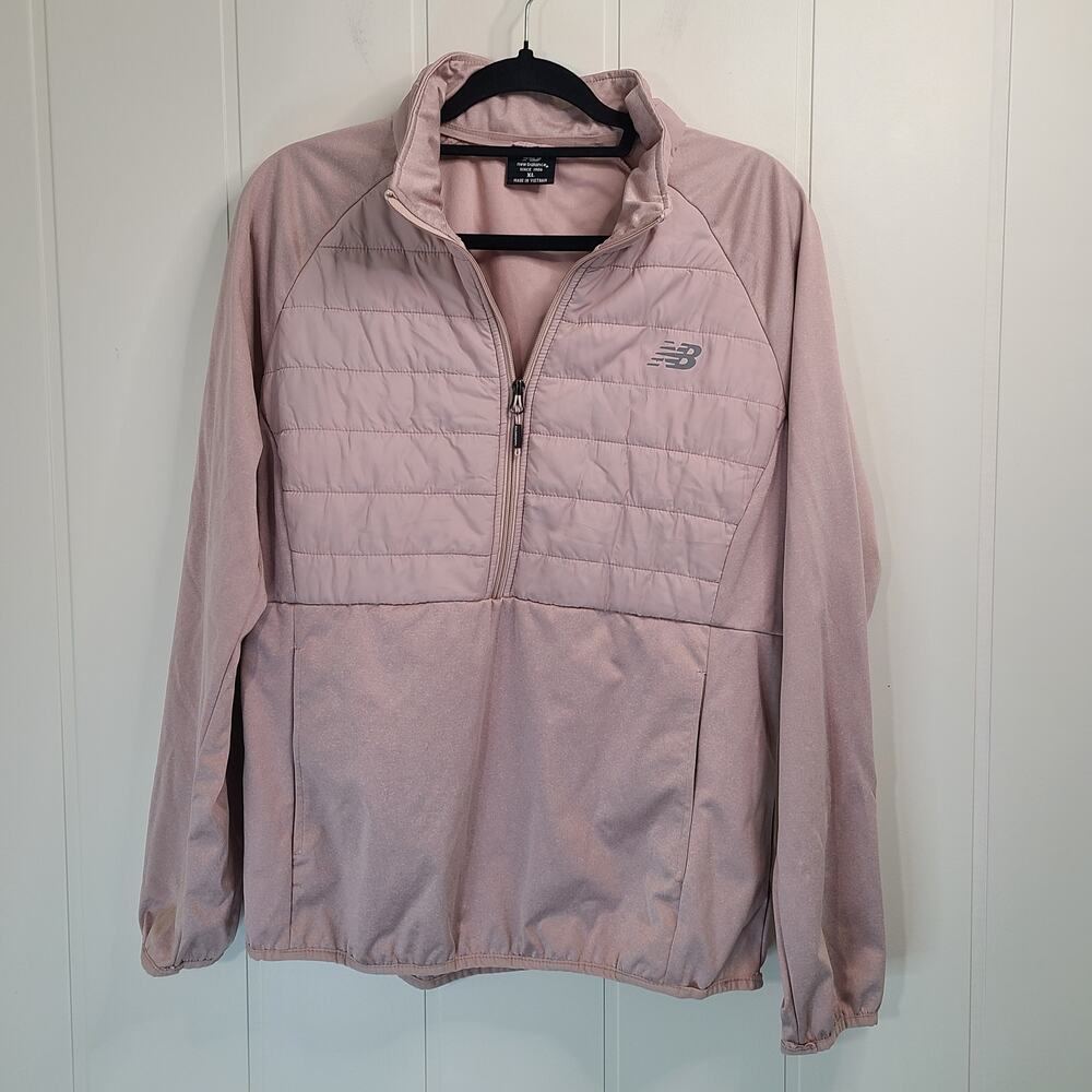 New Balance Athletics Grid half-zip pullover Dusty Rose Size XL
